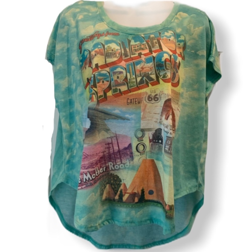 Disney Cars Radiator Springs McQueen boat neck tee